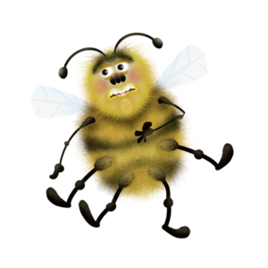 The BEE PUPPET is part of a line of  silly bug characters. This digital puppet is fully rigged for Adobe Character Animator with lip sync, head and body turns, triggerable expressions and limb IK behaviors.