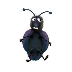 The BEETLE PUPPET is part of a line of  silly bug characters. This digital puppet is fully rigged for Adobe Character Animator with lip sync, head and body turns, triggerable expressions and limb IK behaviors.