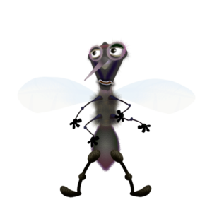 The MOSQUITO PUPPET is part of a line of  silly bug characters. This digital puppet is fully rigged for Adobe Character Animator with lip sync, head and body turns, triggerable expressions and limb IK behaviors.